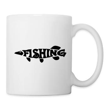 Angeln - Tasse - Weiß - Rechts