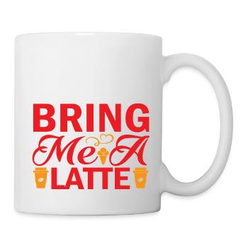 Apportez-moi un Latte - Mug blanc - blanc - Droite
