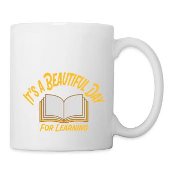 beautiful day for learning - Mug - white - Right