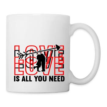 Love Is All You Need - Tasse - Weiß - Rechts