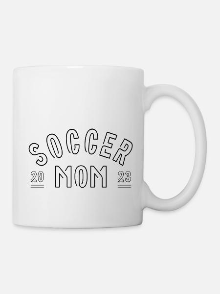 Soccer Mom 2023 Cute Mom Life Soccer Game Day - Mug - white