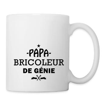 Papa bricoleur / cadeau humour papa - Mug blanc - blanc - Droite
