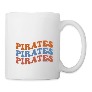 Pirates pour toujours fun original design vagues - Mug blanc - blanc - Droite