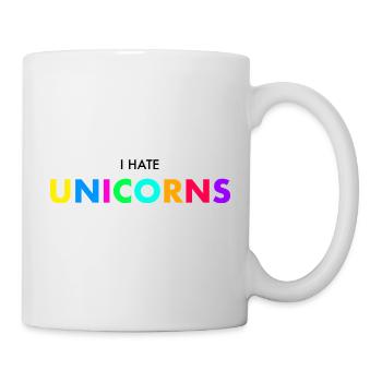 I hate unicorns - Mug - white - Right