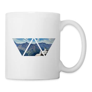 Alps Triangle Mountains Austria Gift Hiking - Mug - white - Right