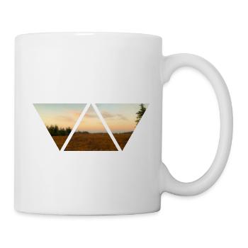 Forest Sky Triangle Sunset Gift Nature - Mug blanc - blanc - Droite
