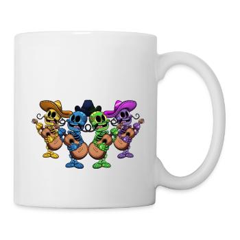 Day Of The Dead Skeletons - Mug - white - Right