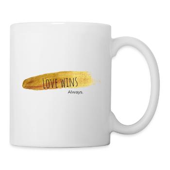Love Always Wins - Tasse - Weiß - Rechts