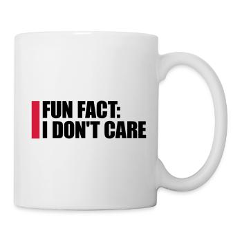 I don't care fact - Mug - white - Right