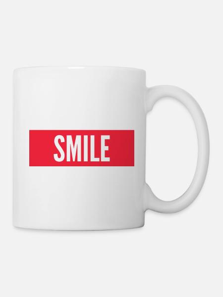 LÄCHELN - Tasse - Weiß