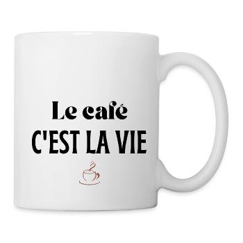 Le café c'est la vie - Mug blanc - blanc - Droite
