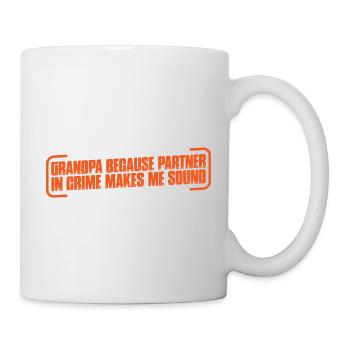 Grandpa because Partner in Crime Makes Me Bad 4 - Mug - white - Right