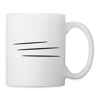 Bandes mobiles | Bandes de vitesse, vitesse - Mug blanc - blanc - Droite