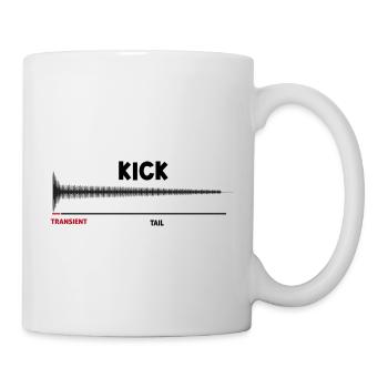 Synthesizer Kick Drum Synth DAW Transient Tail - Mug - white - Right