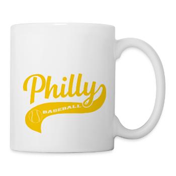 Philadelphia Baseball Skyline Philly Cityscap - Tasse - Weiß - Rechts