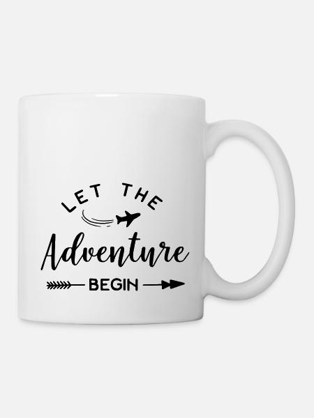 Let the adventure begin - Tasse - Weiß