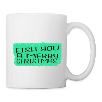 bass fishing tshirts computer present joke - Mug - white - Right