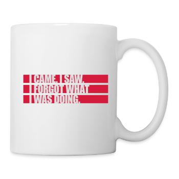 Je suis venu voir oublier - Mug blanc - blanc - Droite