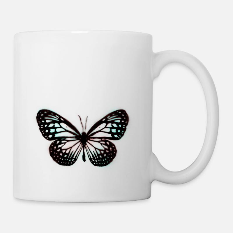 Schmetterling Graffiti - Tasse - Weiß