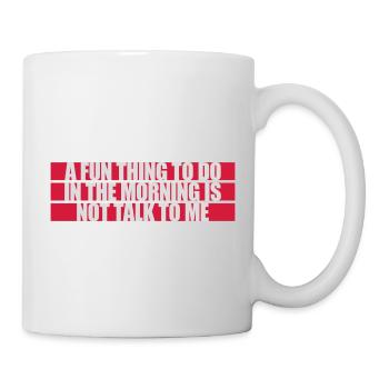ne me parle pas - Mug blanc - blanc - Droite