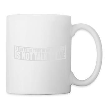 ne me parle pas - Mug blanc - blanc - Droite