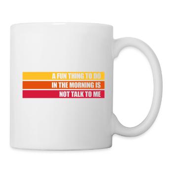 ne me parle pas - Mug blanc - blanc - Droite