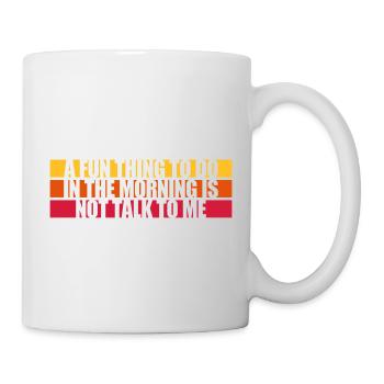 ne me parle pas - Mug blanc - blanc - Droite