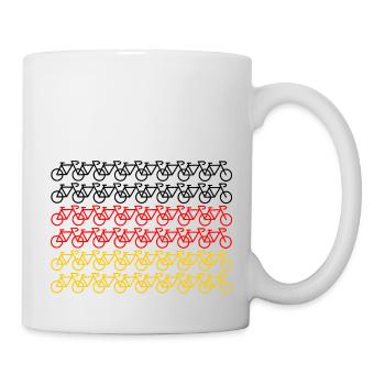 Logo du vélo Allemagne - Mug blanc - blanc - Droite