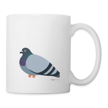 Our beloved grey city pigeon - Urban Pigeon - Mug - white - Right