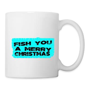 barbe adorable gang pêche pêche pêche poissons dinosaures - Mug blanc - blanc - Droite