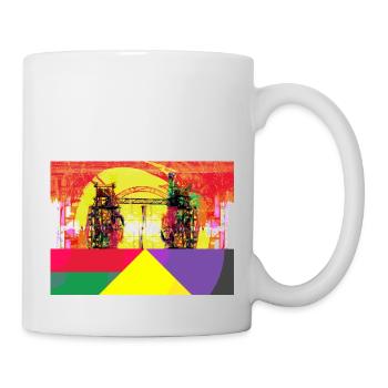 Industriekultur des Ruhrgebiets, Stahlwerk - Tasse - Weiß - Rechts
