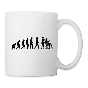 Frisöse Scheren Mädchen Friseur Schere Kamm Frau - Tasse - Weiß - Rechts
