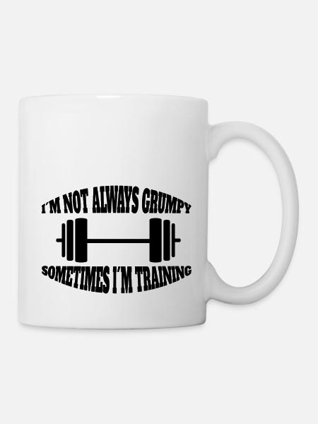 Entraînement de force Athlètes Fitness Bodybuilder Muscle - Mug blanc - blanc