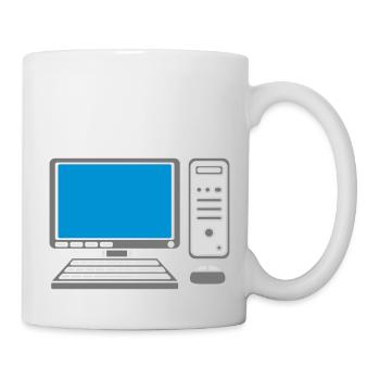 Keyboard Mouse Screen Computer - Mug - white - Right