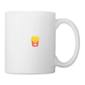 ligne de vie et frites - Mug blanc - blanc - Droite