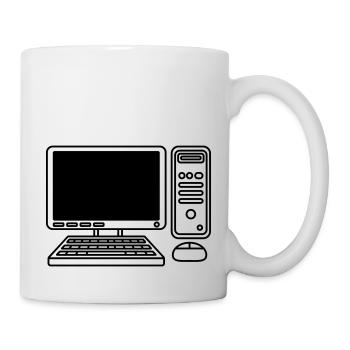 Screen Keyboard Mouse Computer - Mug - white - Right