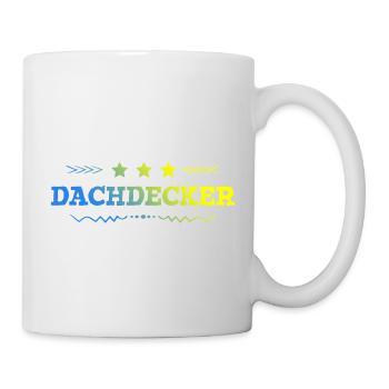 Dachdecker Beruf - Tasse - Weiß - Rechts
