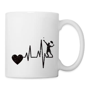 Club de tennis Joueurs de tennis Raquettes de tennis - Mug blanc - blanc - Droite