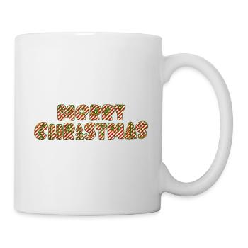 Frohe Weihnachten Weihnachten Weihnachtsfeiertag Winter Weihnachtsmann Fröhlich - Tasse - Weiß - Rechts