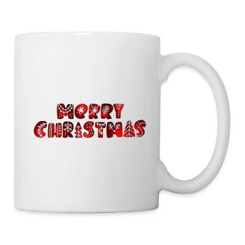 Frohe Weihnachten Weihnachten Weihnachtsfeiertag Winter Weihnachtsmann Fröhlich - Tasse - Weiß - Rechts