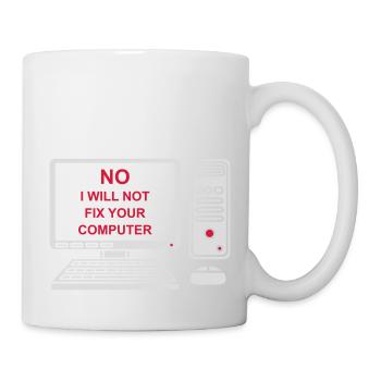Ne pas réparer votre ordinateur - Mug blanc - blanc - Droite