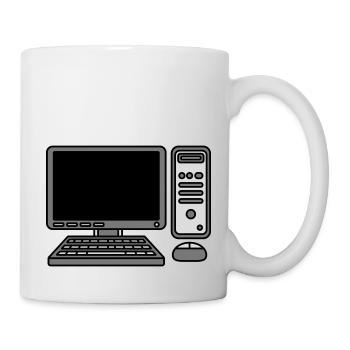 Computer Keyboard Mouse Screen - Mug - white - Right