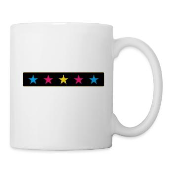 Die 5 fünf Sterne - Tasse - Weiß - Rechts