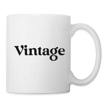 Vintage stlye or font design - Tasse - Weiß - Rechts