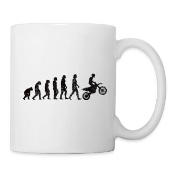 Motocycliste Cadeau Mobylette Moto Motorcross - Mug blanc - blanc - Droite