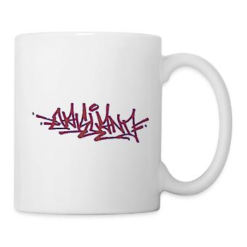 Oakland Graffiti Tag Handstyle - Tasse - Weiß - Rechts