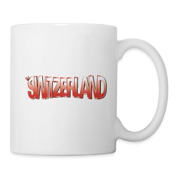 SWITZERLAND CLAIM Rotverlauf - Tasse - Weiß - Rechts