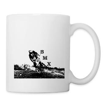 BMX Race Racing MTB Motocross - Tasse - Weiß - Rechts