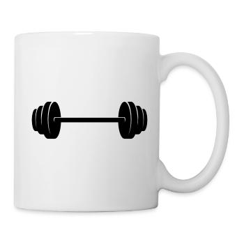 Dumbbell Logo Design Fitness - Mug blanc - blanc - Droite