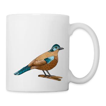 Oiseau - Mug blanc - blanc - Droite